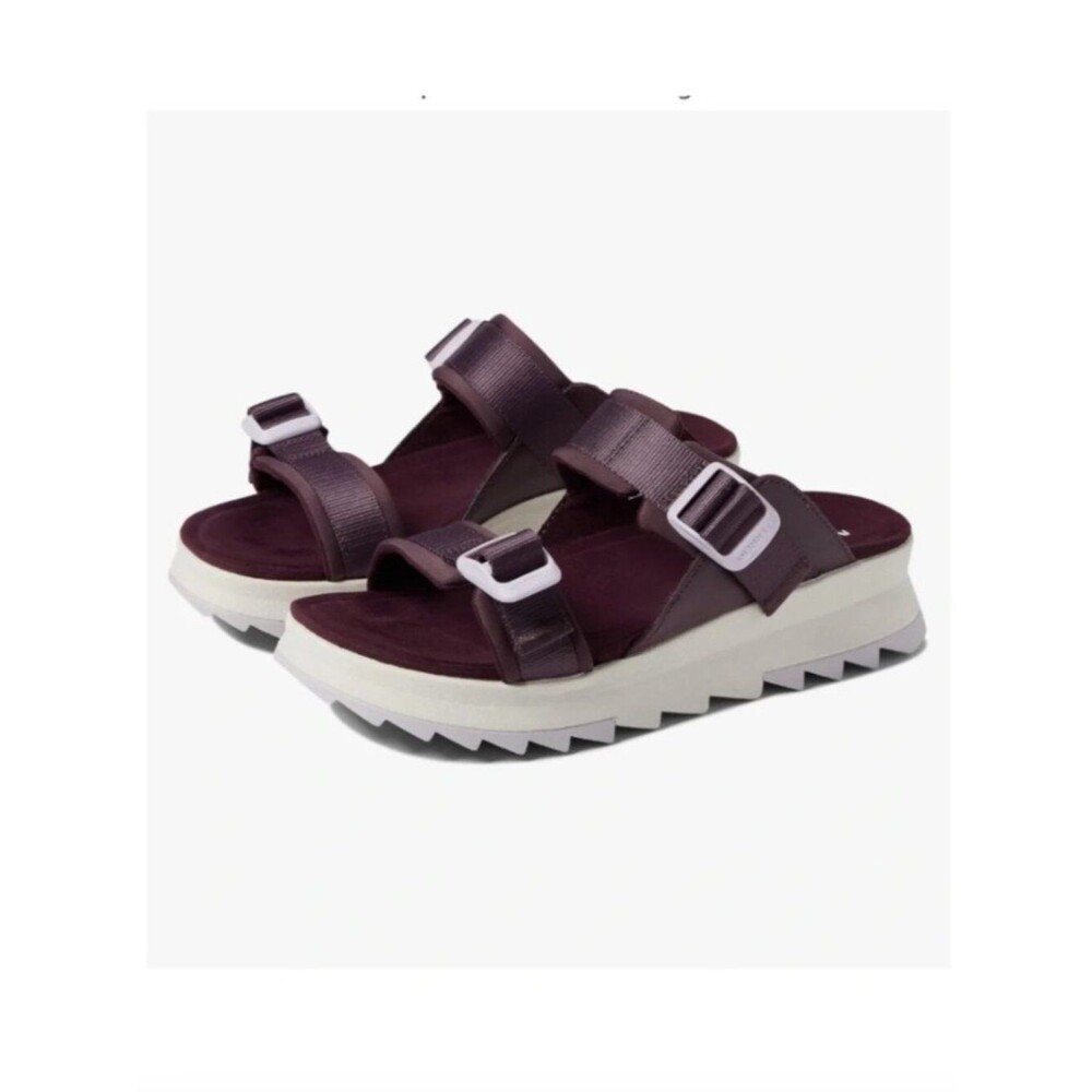 Merrell Women's Alpine Cush Slide Wedge Chunky Sandal Purple